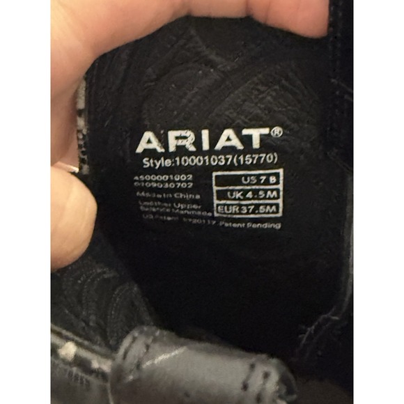 ARIAT BLACK HERITAGE WESTERN BOOTS WOMENS 7 B - Picture 8 of 8